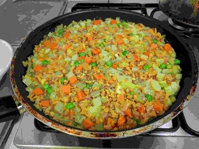 Cooked Soya Pilaf